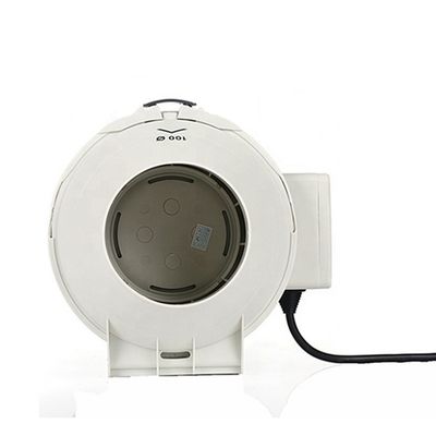 Aanpasbare snelheidscontrole 200 mm Plastic Inline Fan voor vochtigheidscontrole en stilte