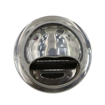 125 mm Plastic Semi Rigid Flexible Duct voor rood roestvrij staal ventilator