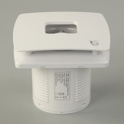 Centrifugal Blade Badkamertype Vierkante luchtzuigventilator in wit ABS plastic materiaal