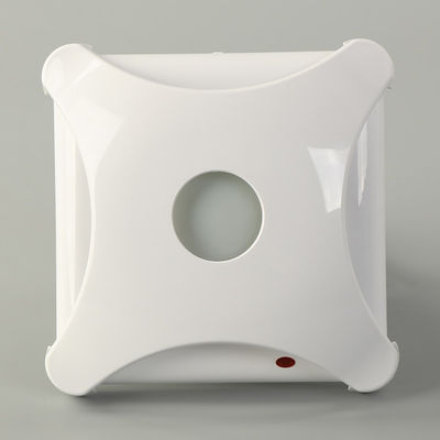 Centrifugal Blade Badkamertype Vierkante luchtzuigventilator in wit ABS plastic materiaal