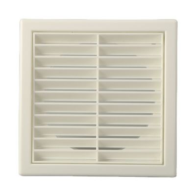 100 mm ABS Louvred Wall Vent Grille met Flyscreen Cover Verbetert de ventilatie in hotels