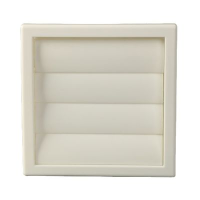 Witte 100/125/150 mm ventilatie plastic eierkist rooster voor de installatie van de wandventilator