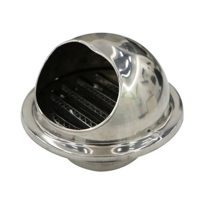 Vierkante vorm 3 4 5 6 10 inch roestvrij staal grill cover hood extractor air vent tumble droger
