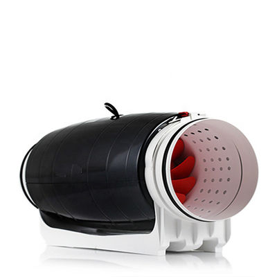 Plastic 5 inch TT Mixed-Flow 2 Speed Inline Exhaust Duct Fan voor hydroponische groeisystemen