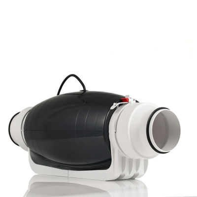 Plastic 5 inch TT Mixed-Flow 2 Speed Inline Exhaust Duct Fan voor hydroponische groeisystemen