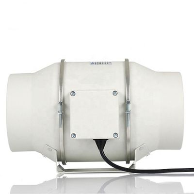 Gepersonaliseerd logo 8 inch stille inline ventilator met SAA-certificering en luchtstroom wit