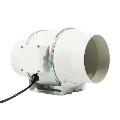 Gepersonaliseerd logo 8 inch stille inline ventilator met SAA-certificering en luchtstroom wit