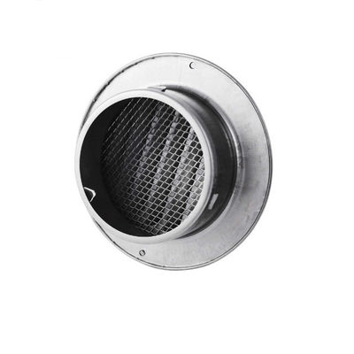 Eigen massa ventilatie roestvrij staal ronde buiten luchthaven muur ventilatie met vliegscherm