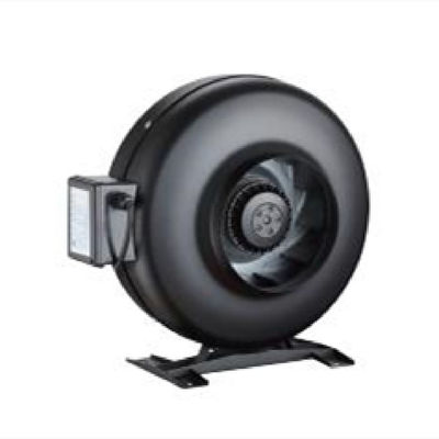 Gepersonaliseerd logo 4 inch axiale stroomventilator voor inline luchtventilatie in cirkelvormige leidingen