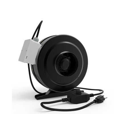 Gepersonaliseerd logo 4 inch axiale stroomventilator voor inline luchtventilatie in cirkelvormige leidingen