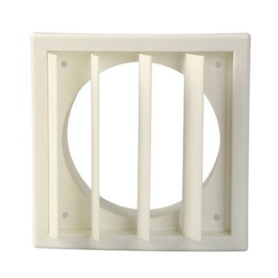 Efficiënt ontworpen 23-65 mm witte plastic eierkist uitlaatluchtgrill voor ventilatie