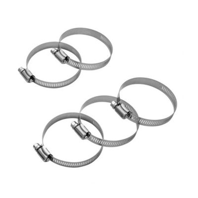 6 inch slangklem verstelbaar 304 roestvrij staal buisklemmen met worm gear 23-65