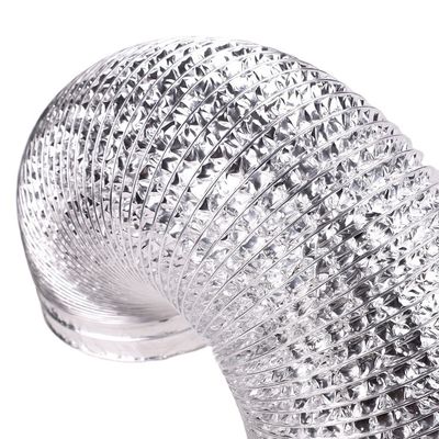 120V Spanning Plastic Flexible Aluminium Duct Hose voor Hoogtemperatuur Luchtventilatie