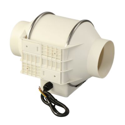 Hydroponische groeisystemen Hf Inline Extractor Fan met gecontroleerd ontwerp in zwart