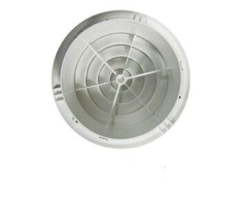 Home Luchtcirculatie Muurmontage Mix Flow Inline Fan met ABS Plastic Ronde Luchtgril