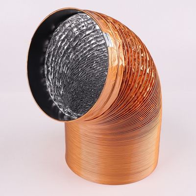 Traditionele 100 mm 125 mm lucht half-stijf 8 inch half-stijf aluminium flexibele leidingen