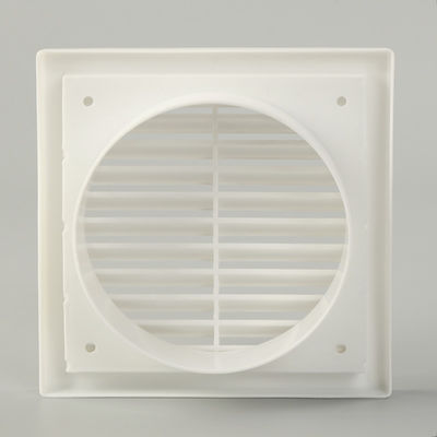 100-200 mm Plastic ABS PC Ventilatie Elektrische lucht zwaartekracht Vaste Louvre Square Grille