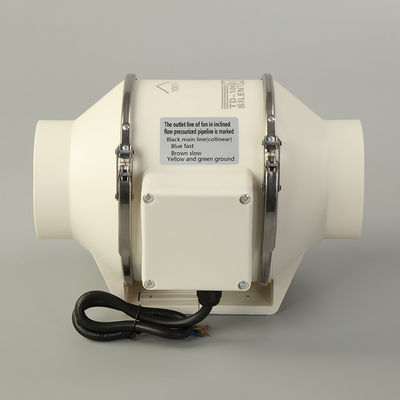 Wandmontage met gemengde stroom inline ventilator met variabele snelheidsregelaar 100 mm 240 V