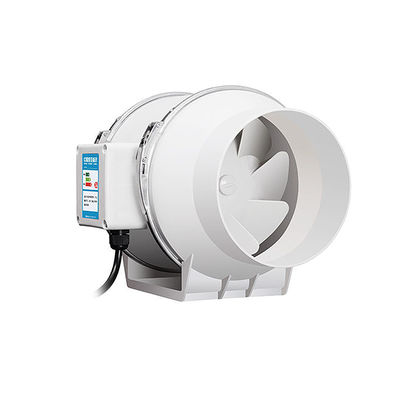 Hotels Montage van een 2 snelheid inline extractor ventilator met gemengde stroom voor hydroponische teeltsystemen