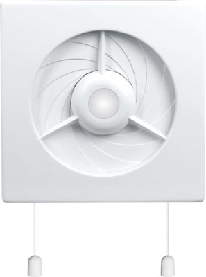 Eigen massaproductie van 150 mm witte wandgebouwde luchtzuigventilator met OEM/ODM-diensten
