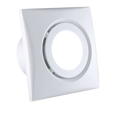 12. Badkamer Venster Muur Montage Axial Flow Fan met massa sluiter en DC elektrische stroom