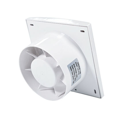 ABS stil glas venster elektrische luchtzuiger ventilator met LED-licht en plastic lemmet