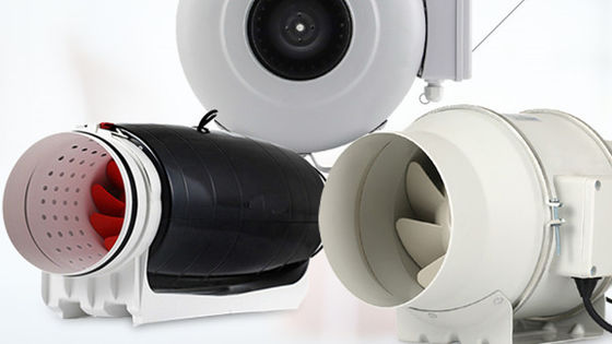 Plastic vierkante wand gemonteerde badkamer uitlaatventilator met Louver Net en Axial Flow Design