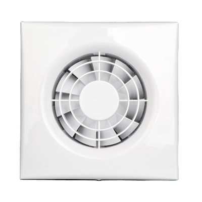 Plastic HVAC Ventilatie Kleine uitlaatventilator met vochtigheidssensor Lichte luchtextractorventilator