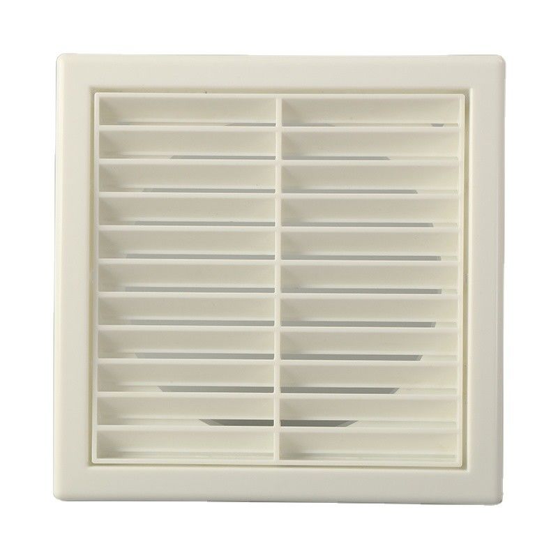 Witte 100/125/150 mm ventilatie plastic eierkist rooster voor de installatie van de wandventilator