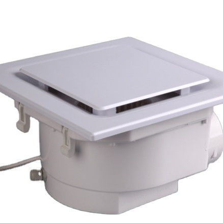 Laag lawaai Plastic plafond wand gemonteerde ventilatie uitlaatventilator met LED licht 6 inch