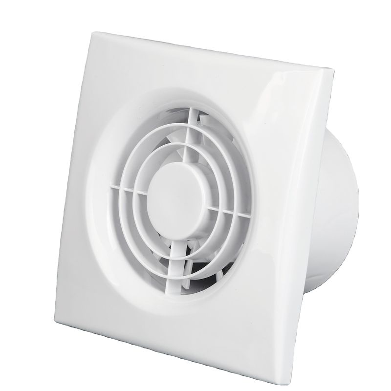 Witte 4 Inch 100mm Badkamer Ultra stille ventilatie ventilator met LED licht Plastic Wand gemonteerde uitlaat ventilator luchtextractor ventilator