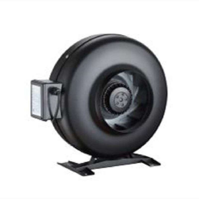 Gepersonaliseerd logo 4 inch axiale stroomventilator voor inline luchtventilatie in cirkelvormige leidingen
