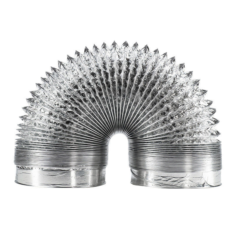 Mass Air Conditioning Aluminium Flexible Isolation Duct voor OEM/ODM en witte kleur