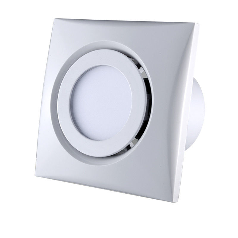 Gepersonaliseerd logo 4 6 inch laag lawaai badkamer plafond gemonteerd uitlaatventilatoren met licht