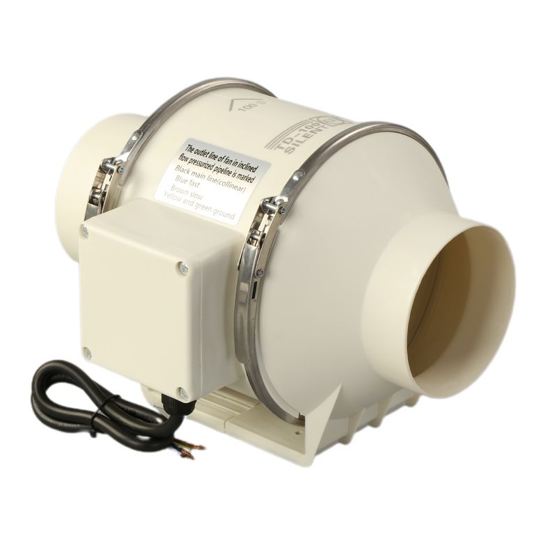 Stil en duurzaam twee snelheid gemengde stroom inline duct ventilator voor weerbestendige HVAC-systeem