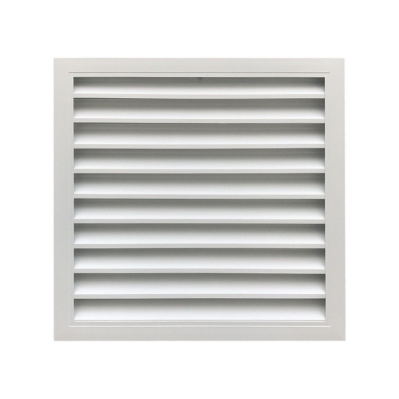 Verstelbare uitlaatgril in het wit voor wandventilator in het plafond