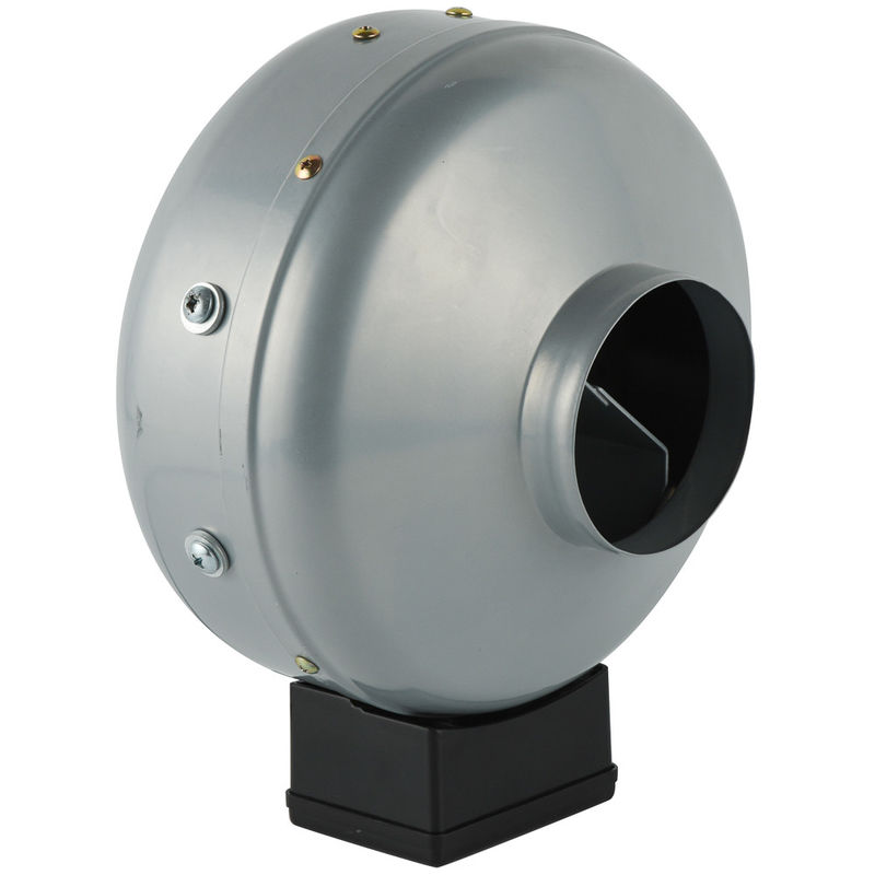 4 inch ventilatie Inline cirkelvormige centrifuge ventilatoren in wit voor lucht hoeveelheid 162-252