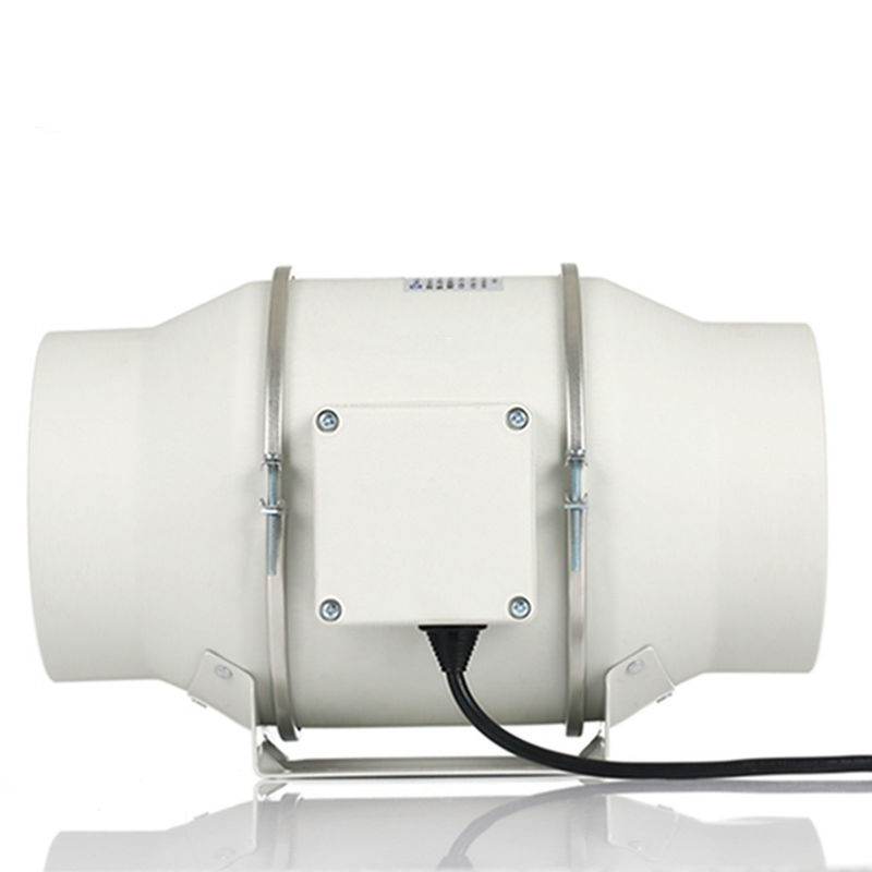 Weerbestendige twee snelheid standaard gemengde stroom inline duct ventilator voor HVAC-systeem in witte kleur