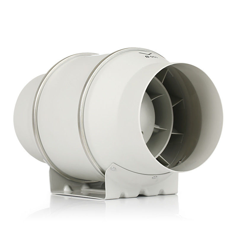 4 inch 100mm Register Booster Fan Inline Duct Fan voor bouwmaterialen winkels in Wit