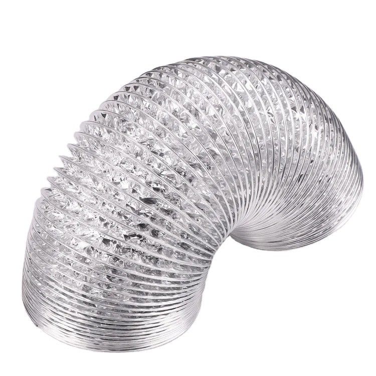 120V Spanning Plastic Flexible Aluminium Duct Hose voor Hoogtemperatuur Luchtventilatie