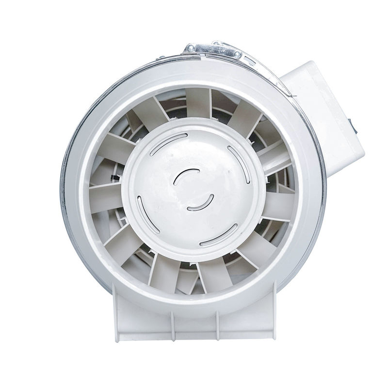 4 inch 220v Electric Inline Duct Fan voor HVAC Axial Ventilation Exhaust Plastic Wit 100mm