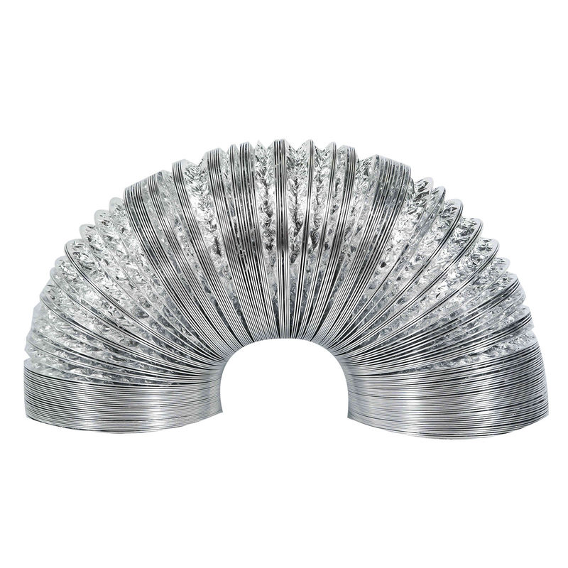 Montage van een aluminiumplaat met een flexibele buis met een kunststofblad en een rietenverbinding