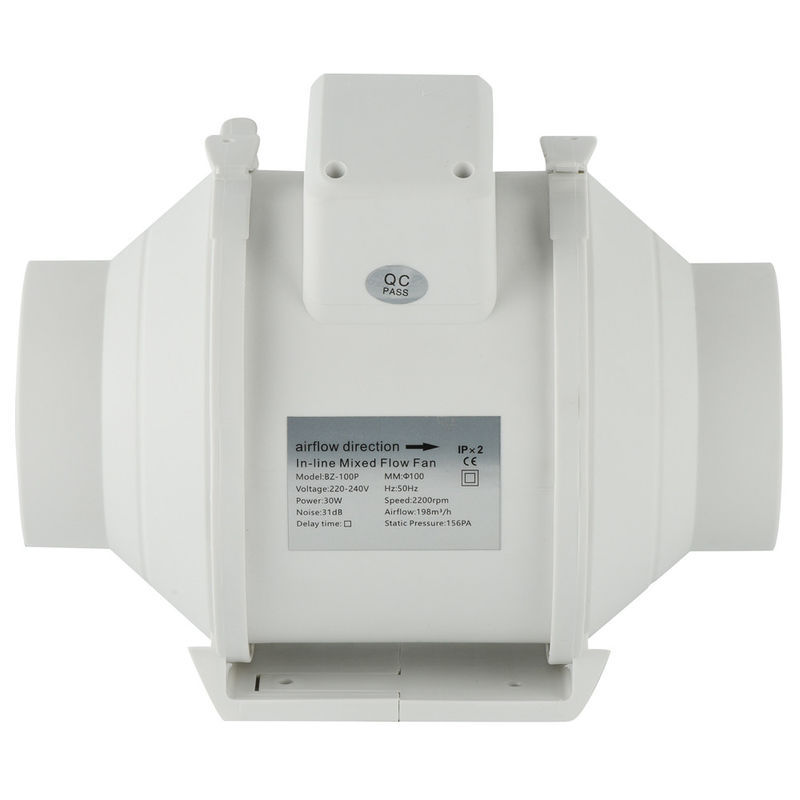 Krachtige 23-65 Mechanische levensduur 3 jaar Massa 4/6/8 inch Silent Hydroponics Inline Duct Fan