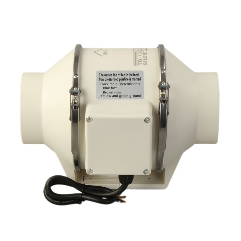 23-65 Op maat gemaakte ondersteuning OEM Made Dust Mushroom 8 in CE Standard Mixed Flow Inline Fan