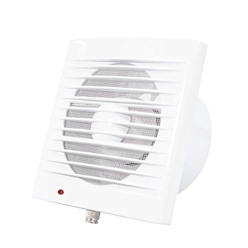 Wandmontage sluiter ventilatie luchtzuiger ventilator met LED-verlichting 100-150mm Wit 240V